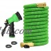 Glayko Tm 25 Feet Expandable Garden Hose - NEW 2017 Super Strong Construction- Strong Webbing -Solid Brass End + 8 Function Spray Nozzle and Shut-off Valve, Green   